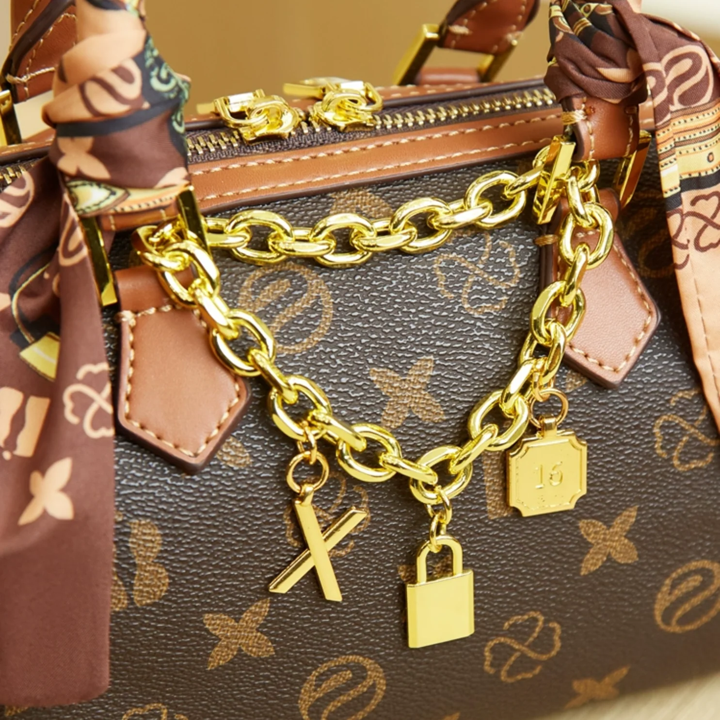 Bolsa de Luxo em Couro Genuíno Charlotte - Image 6