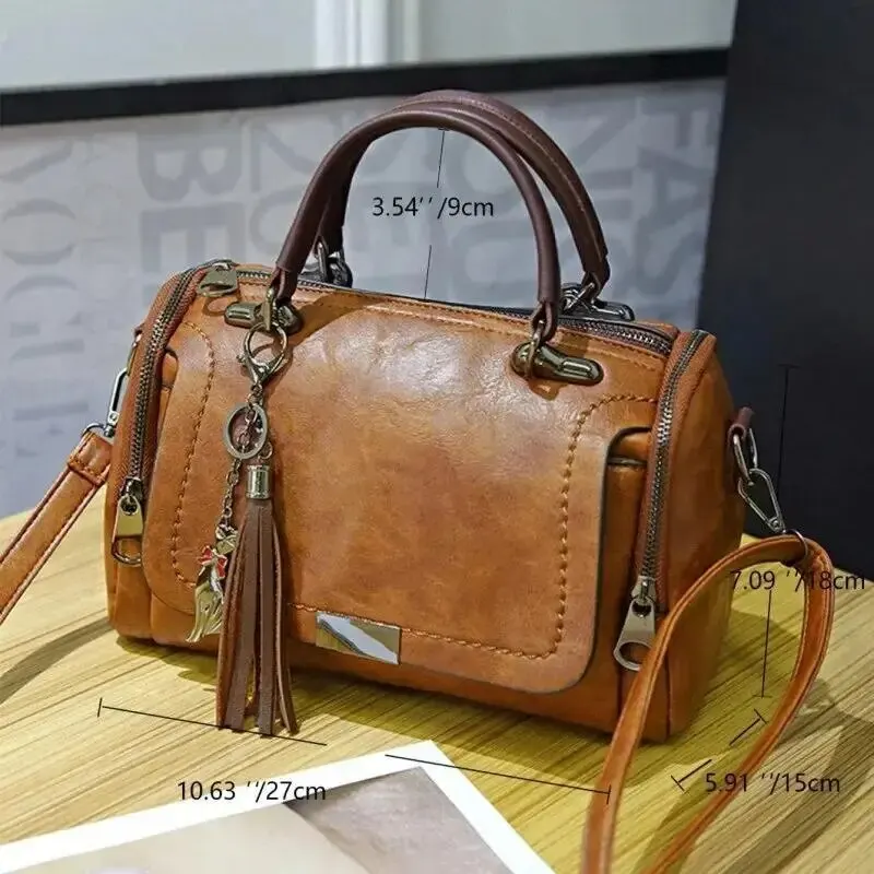 Bolsa Feminina de Couro Genuino - Safira Hernandes - Image 10