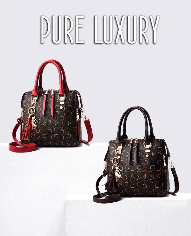 Bolsa Feminina em Couro Genuino - Pure Luxury by Lina + Chaveiro de Brinde - Image 5