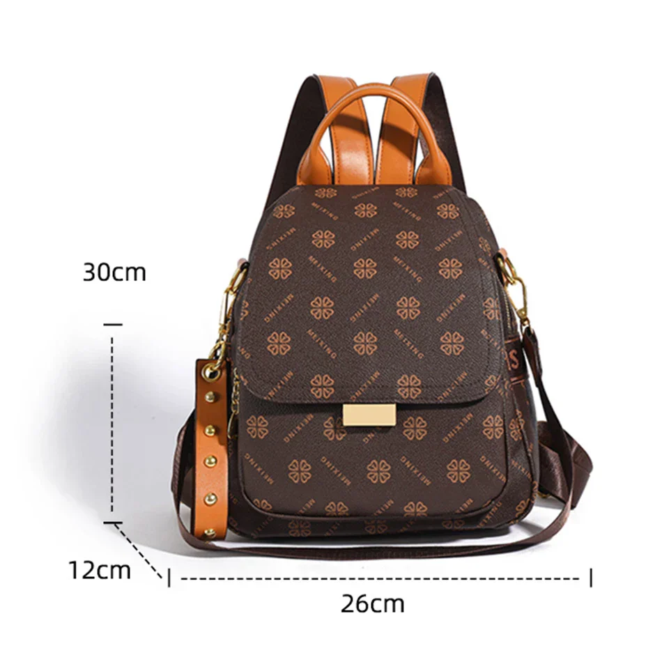 Bolsa Mochila Feminina de Couro Pequena - Image 5