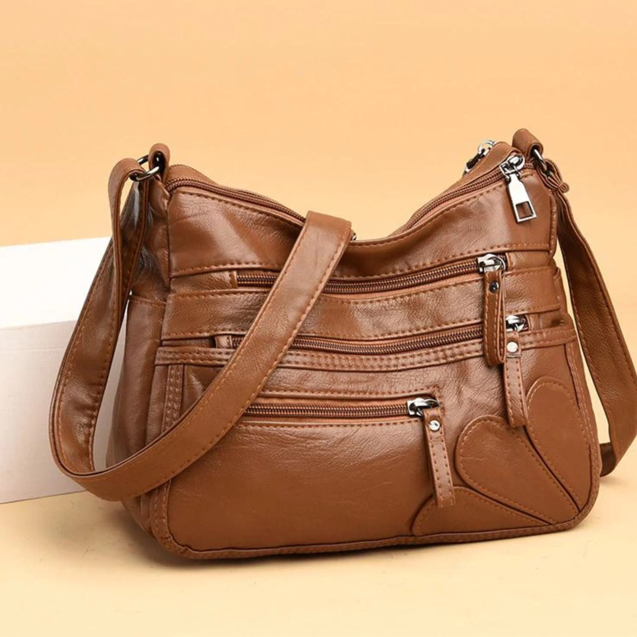 Bolsa Transversal Feminina em Couro Genuino - Stephan Ferrera - Image 3