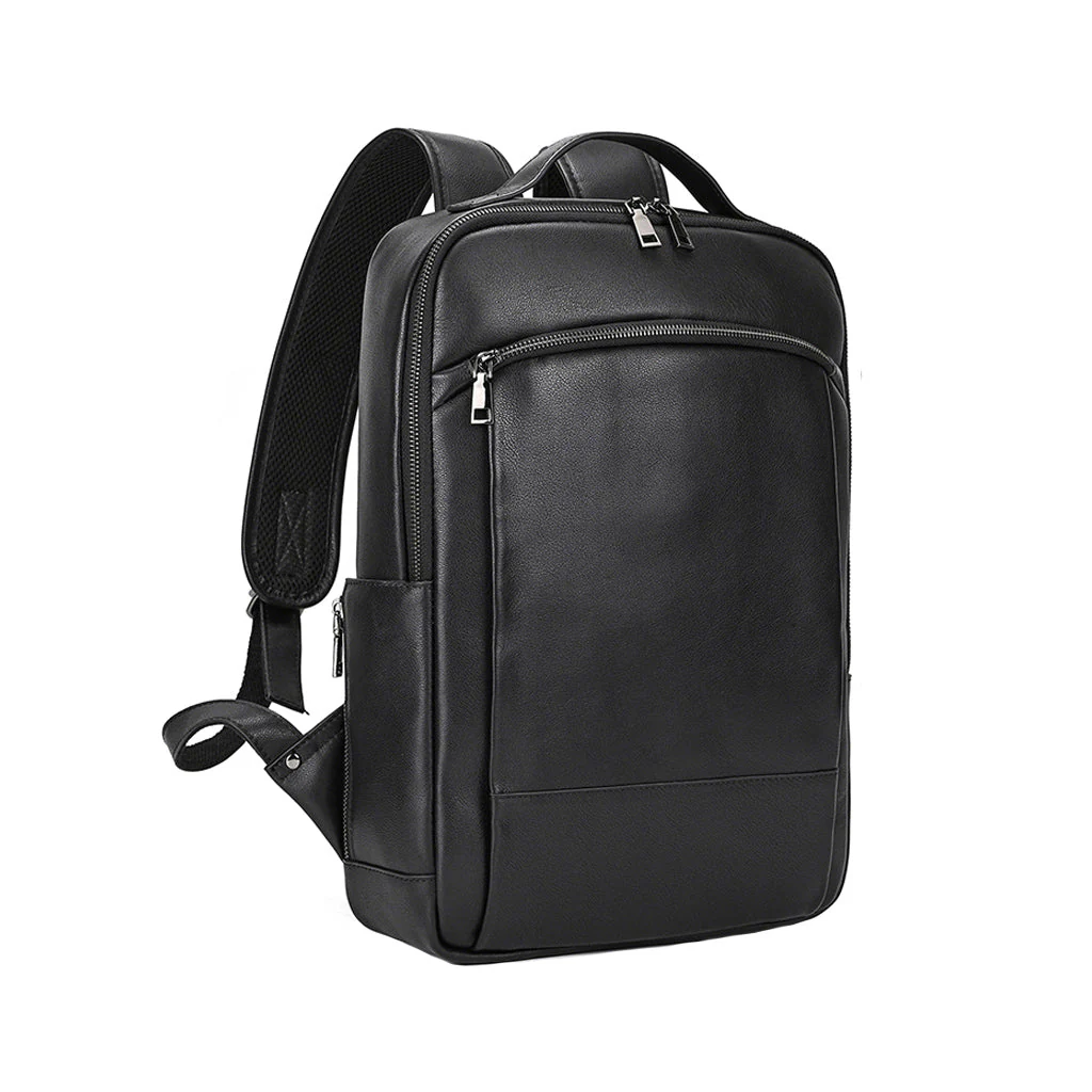Mochila de Couro Impermeável Múltiplas Funções - Image 6