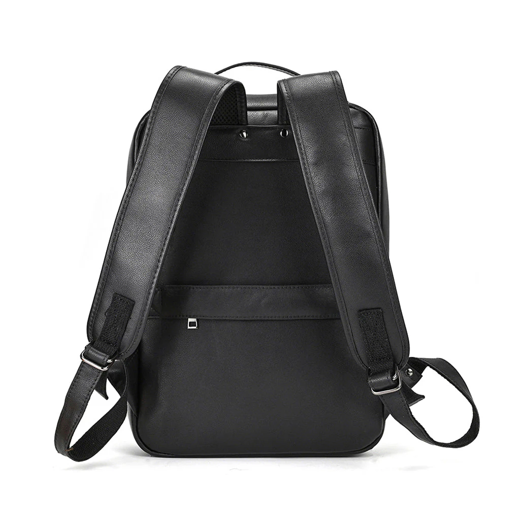 Mochila de Couro Impermeável Múltiplas Funções - Image 7