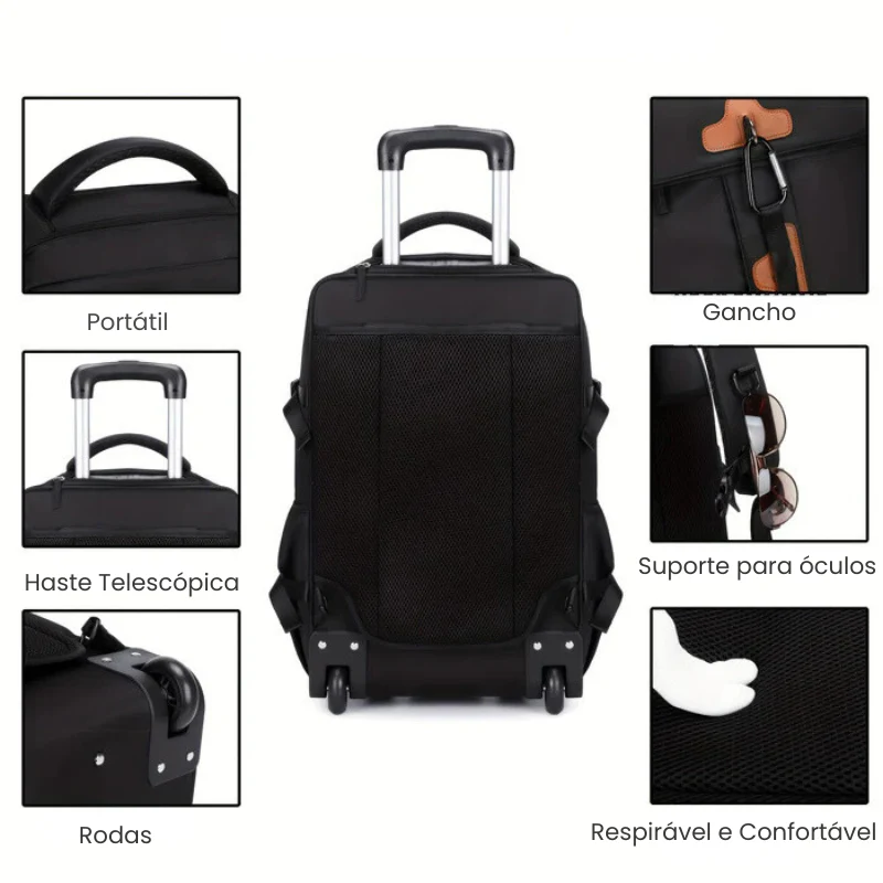 Mochila de Viagem Masculina com Rodas - Laptop 17" - Image 7