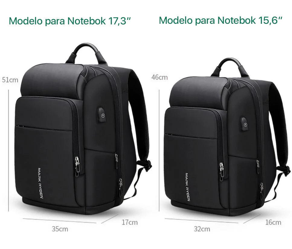 Mochila de Viagem para Notebook de 15.6" e 17" Horiz - Image 13