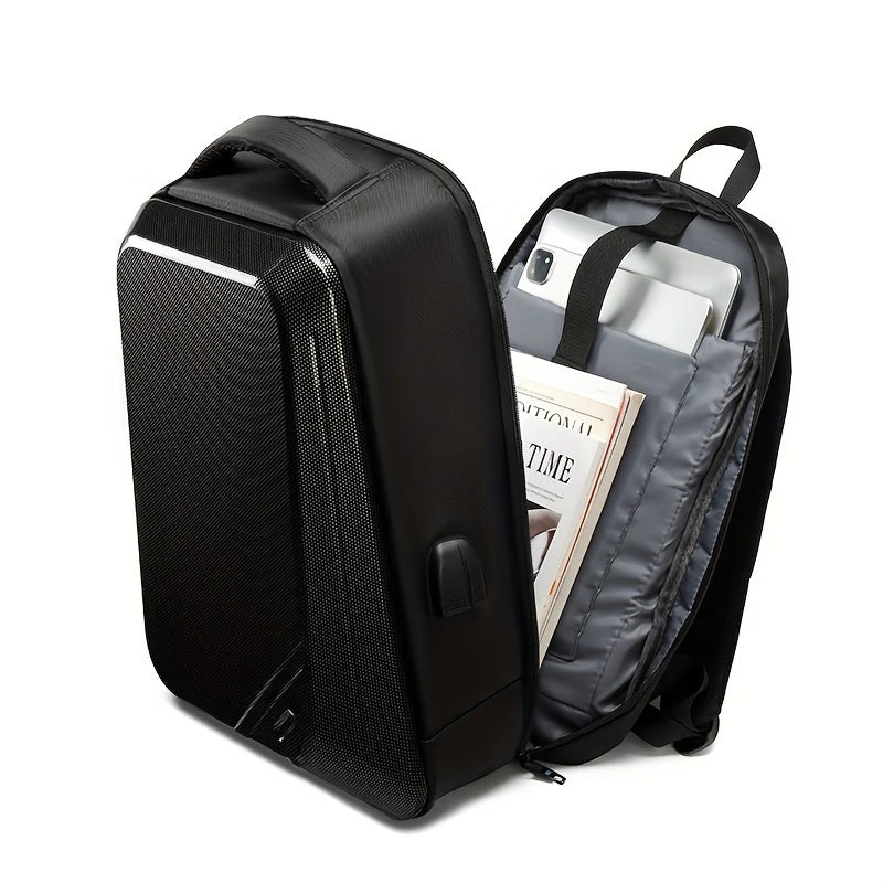 Mochila Masculina Anti-furto - Carbon - Image 3