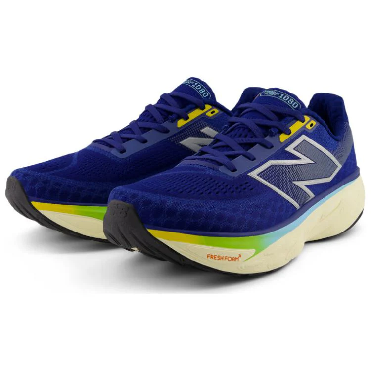 New Balance Fresh Foam X 1080 v14 'Inkwell Ginger Lemon' Azul - M1080N14 - Image 3