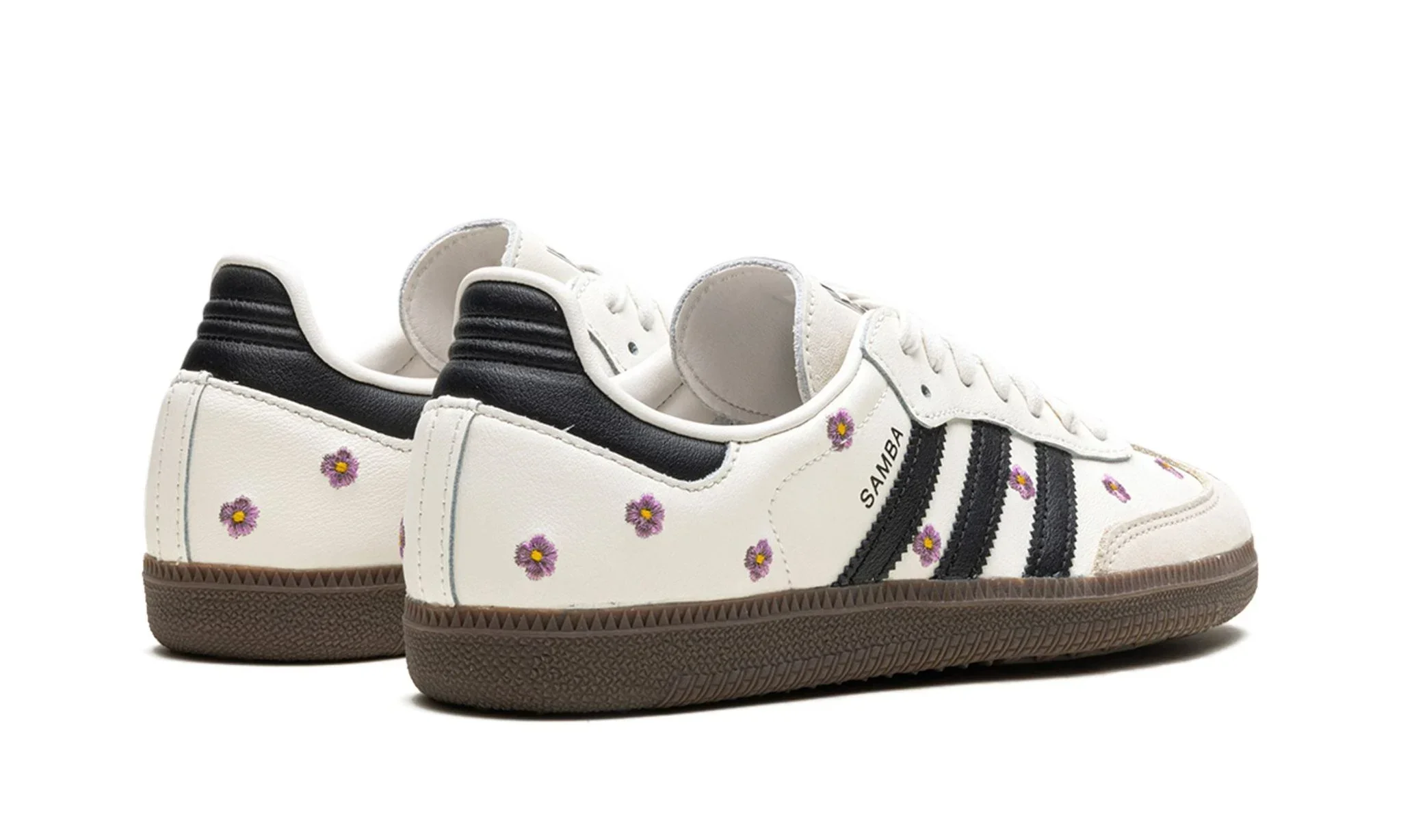Tênis Adidas Samba OG Feminino 'White Floral Embroidery' Branco - IF4398 - Image 3