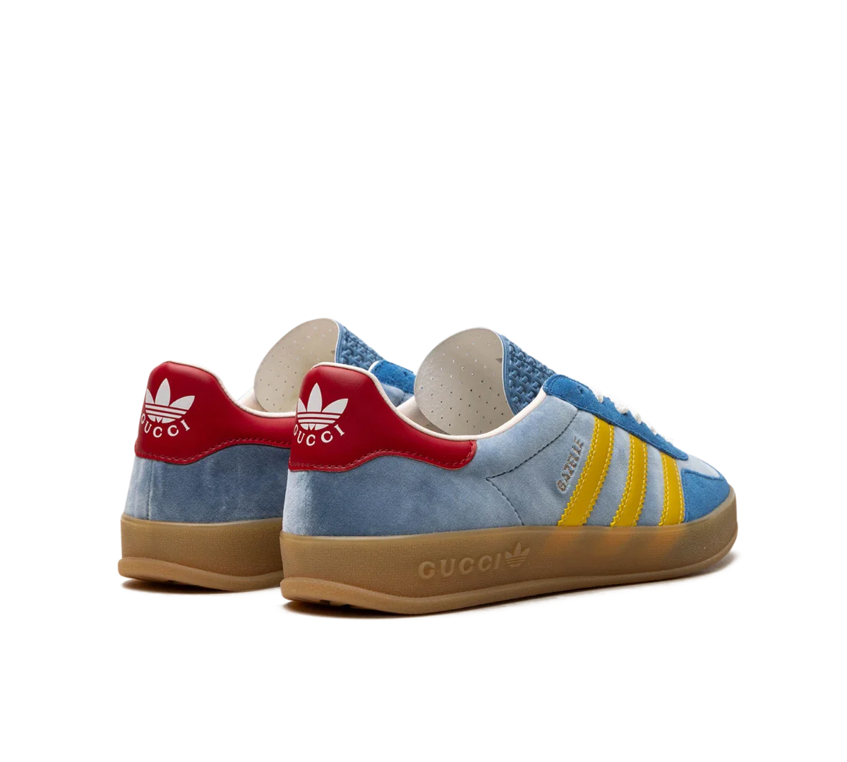 Tênis Adidas x Gucci Gazelle 'Light Blue Suede' - HQ8851 - Image 4