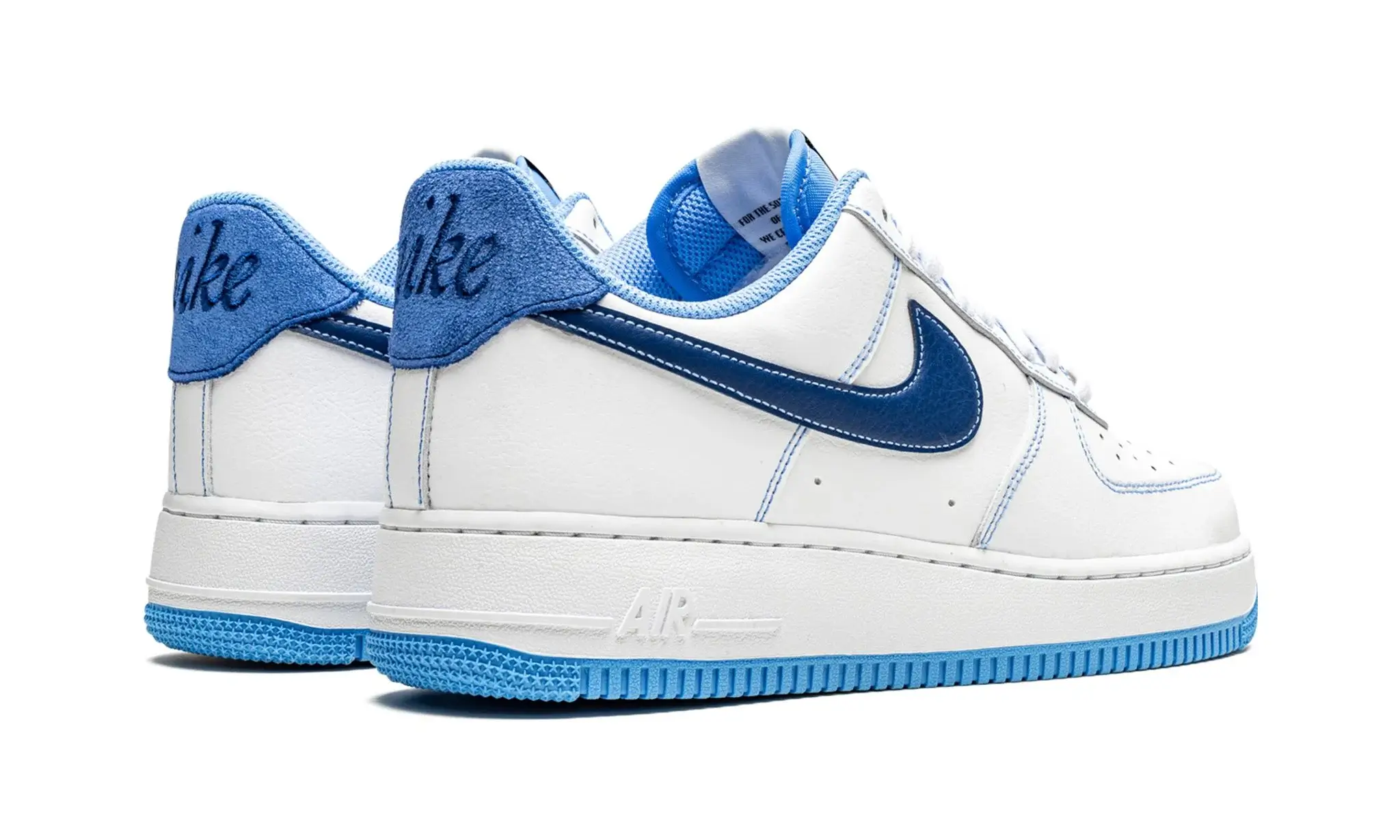 Tênis Air Force 1 Feminino "White University Blue" Branco / Azul - DA8478-100 - Image 3