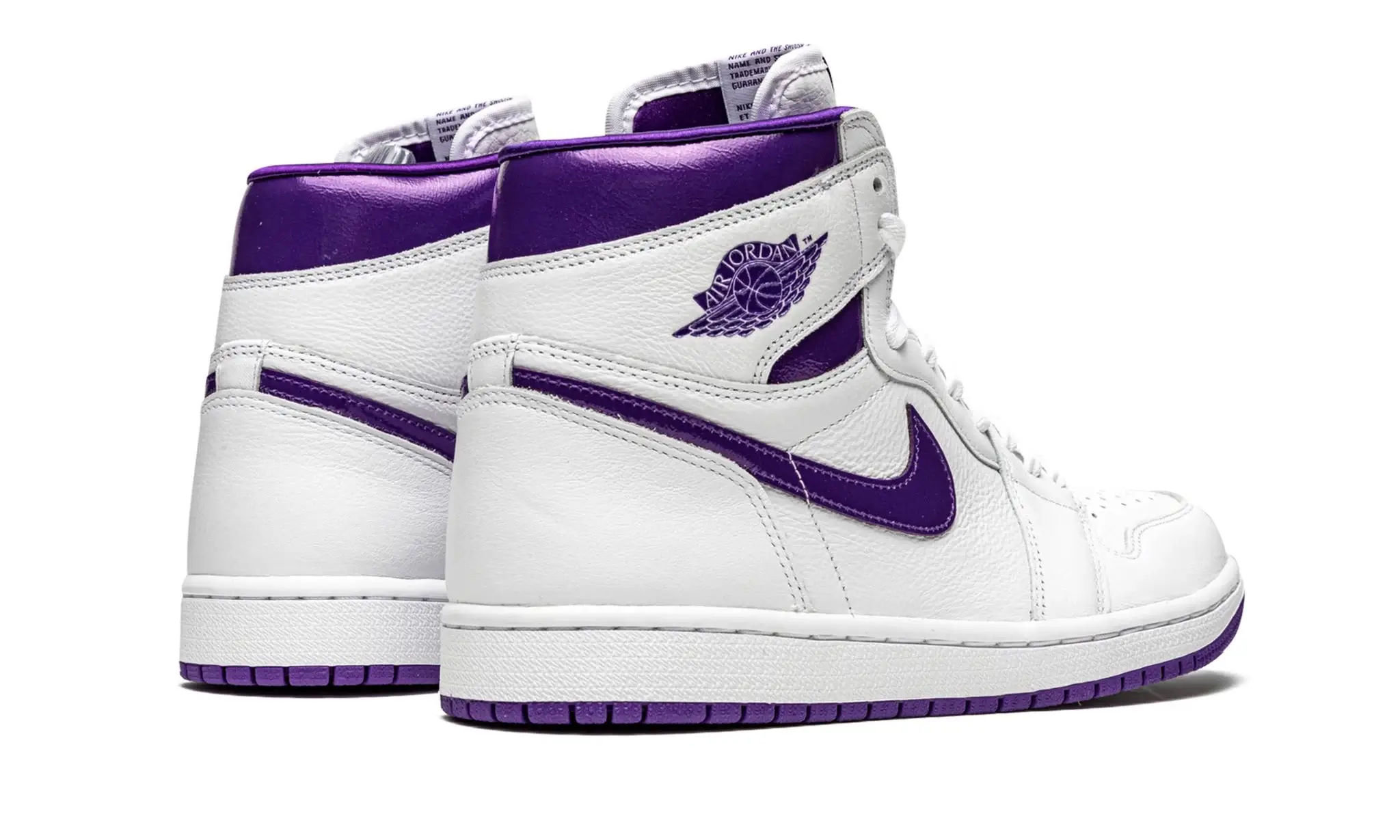 Tênis Air Jordan 1 High "Court Purple White" Branco / Roxo - CD0461-151 - Image 3