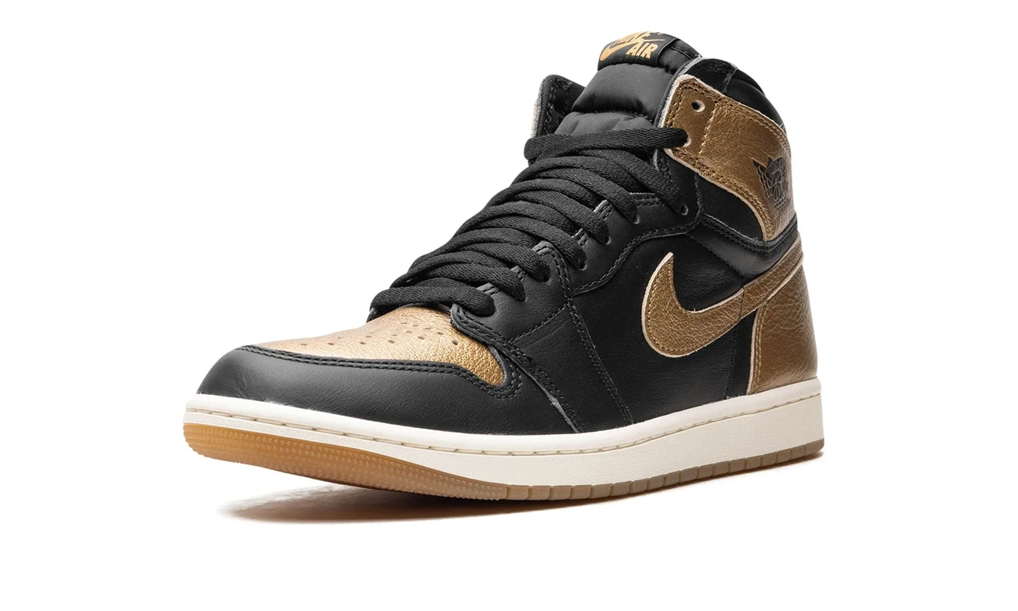 Tênis Air Jordan 1 High "Metallic Gold" Preto / Dourado - DZ5485-071 - Image 4