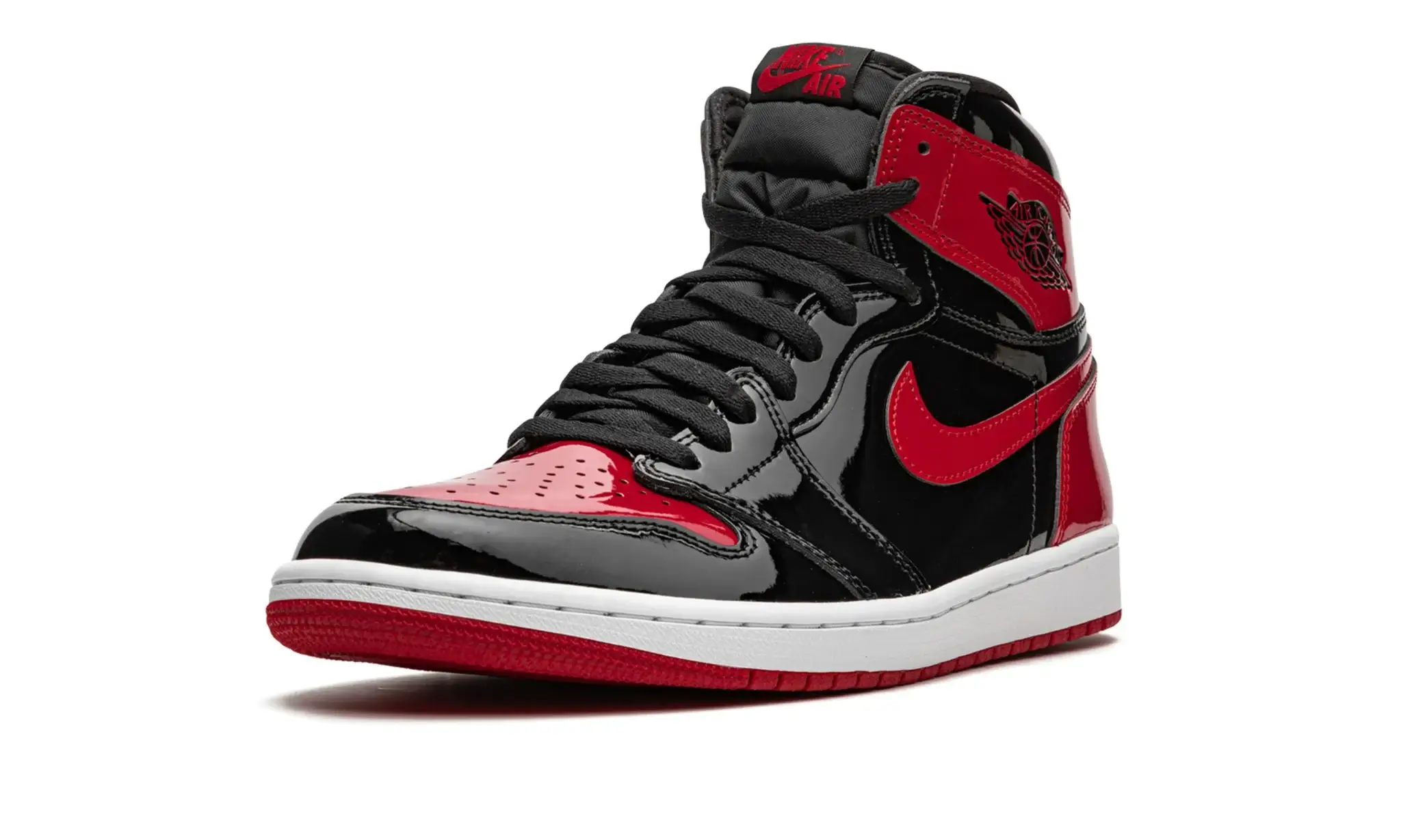 Tênis Air Jordan 1 High "Patent Bred" Vermelho / Preto - 555088-063 - Image 4