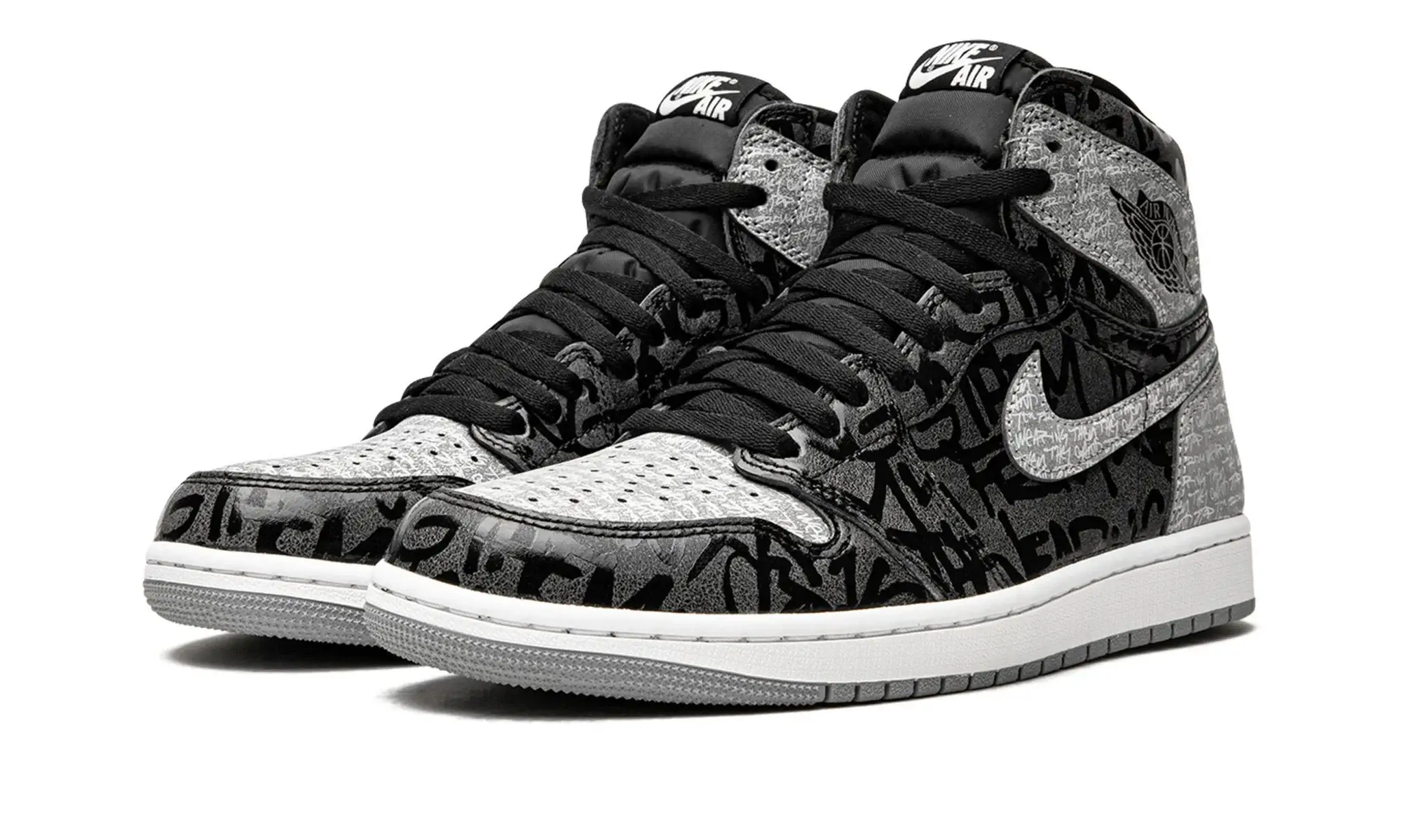 Tênis Air Jordan 1 High "Rebellionaire" Preto / Cinza - 555088-036 - Image 4