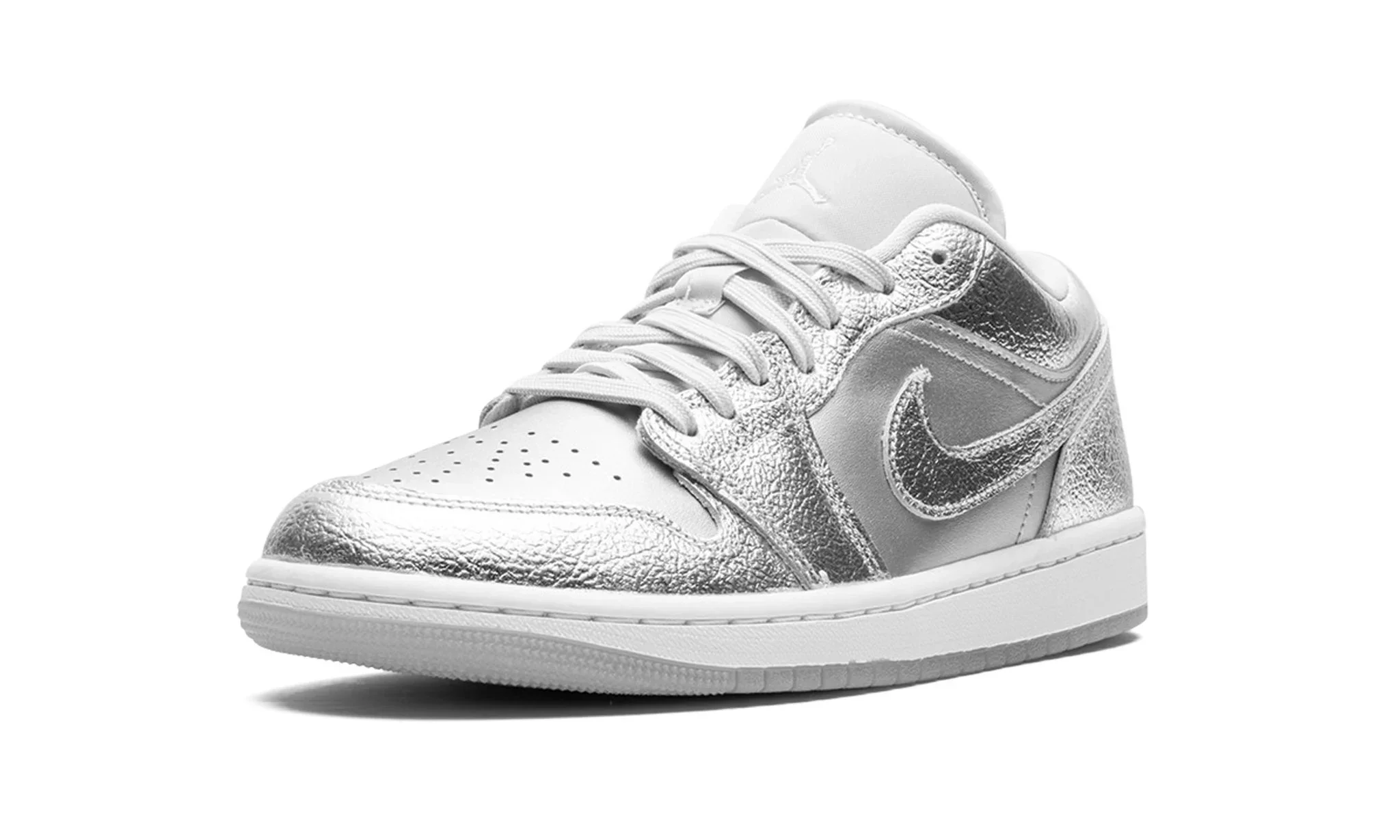 Tênis Air Jordan 1 Low Feminino "Metallic Silver" Cinza - FN5030-001 - Image 4