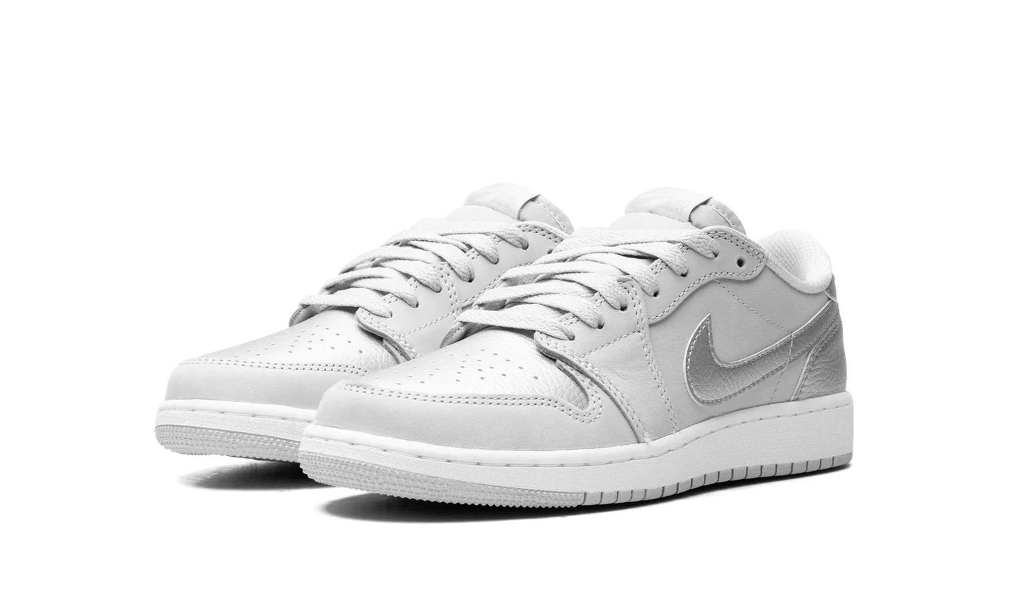 Tênis Air Jordan 1 Low Masculino "Metallic Silver" Prata - CZ0790-002 - Image 2