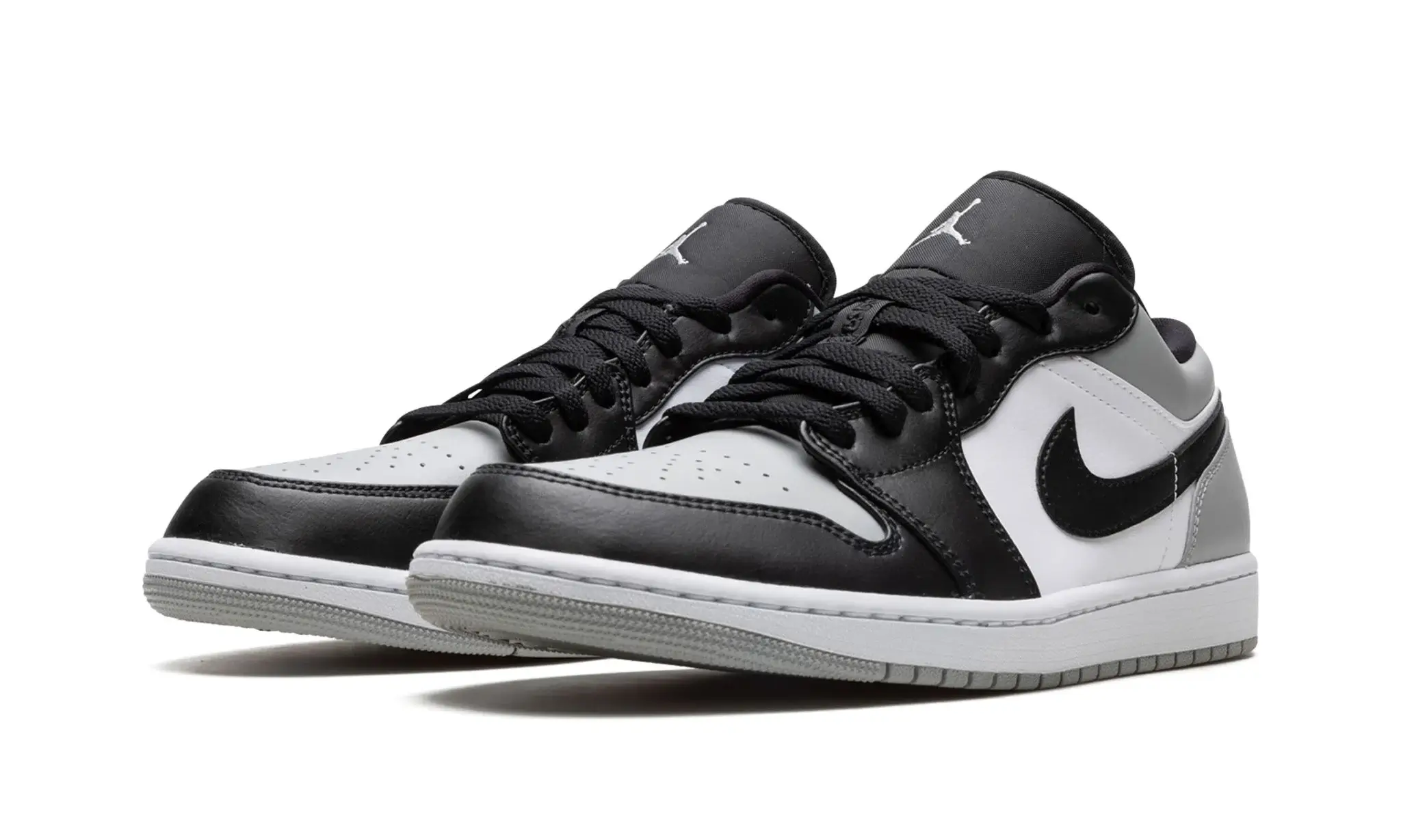 Tênis Air jordan 1 Low Masculino "Shadow Toe" Cinza / Preto - 553558-052 - Image 2