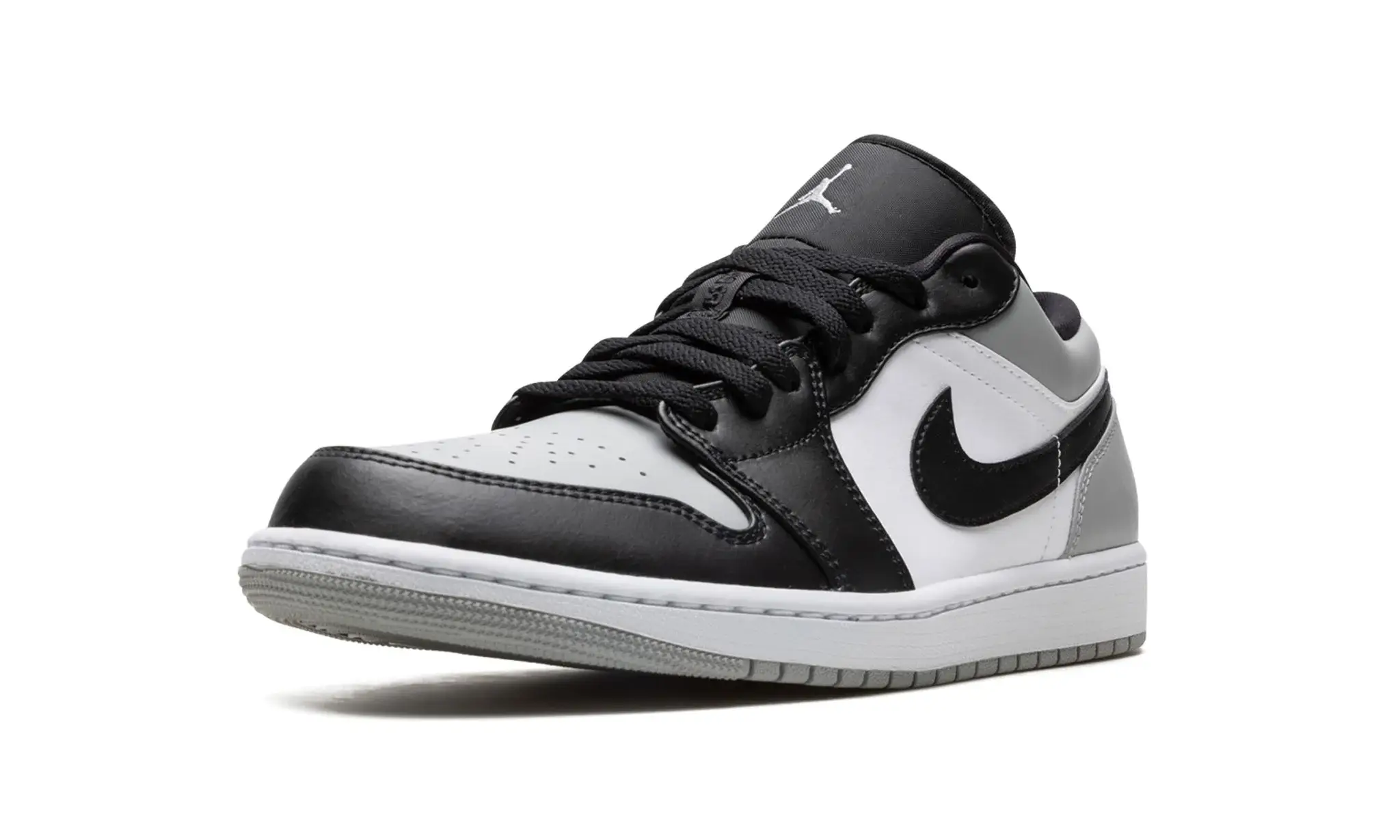 Tênis Air jordan 1 Low Masculino "Shadow Toe" Cinza / Preto - 553558-052 - Image 4