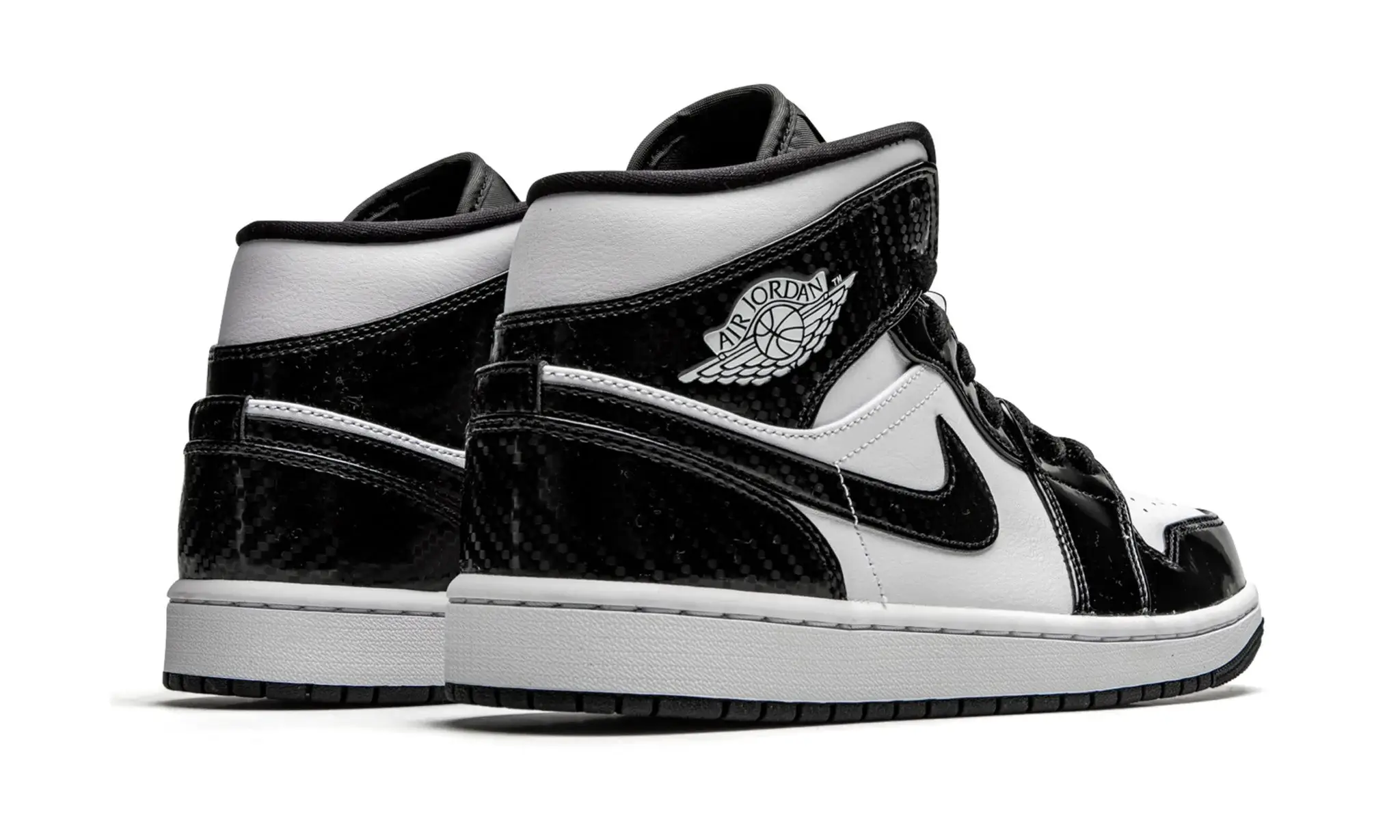 Tênis Air Jordan 1 Mid "Carbon Fiber" Preto / Branco - DD1649-001 - Image 3