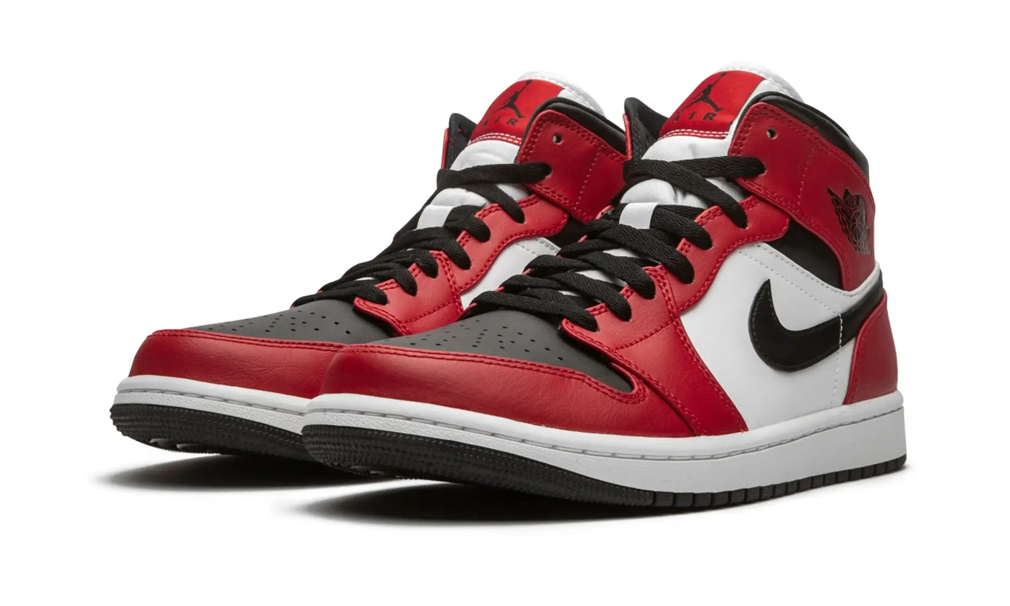Tênis Air Jordan 1 Mid "Chicago Black Toe" Vermelho - 554724-069 - Image 2