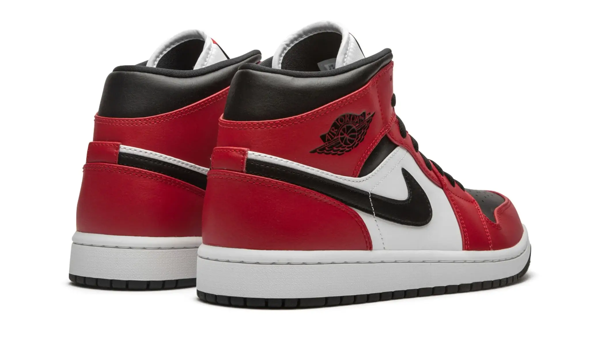 Tênis Air Jordan 1 Mid "Chicago Black Toe" Vermelho - 554724-069 - Image 3
