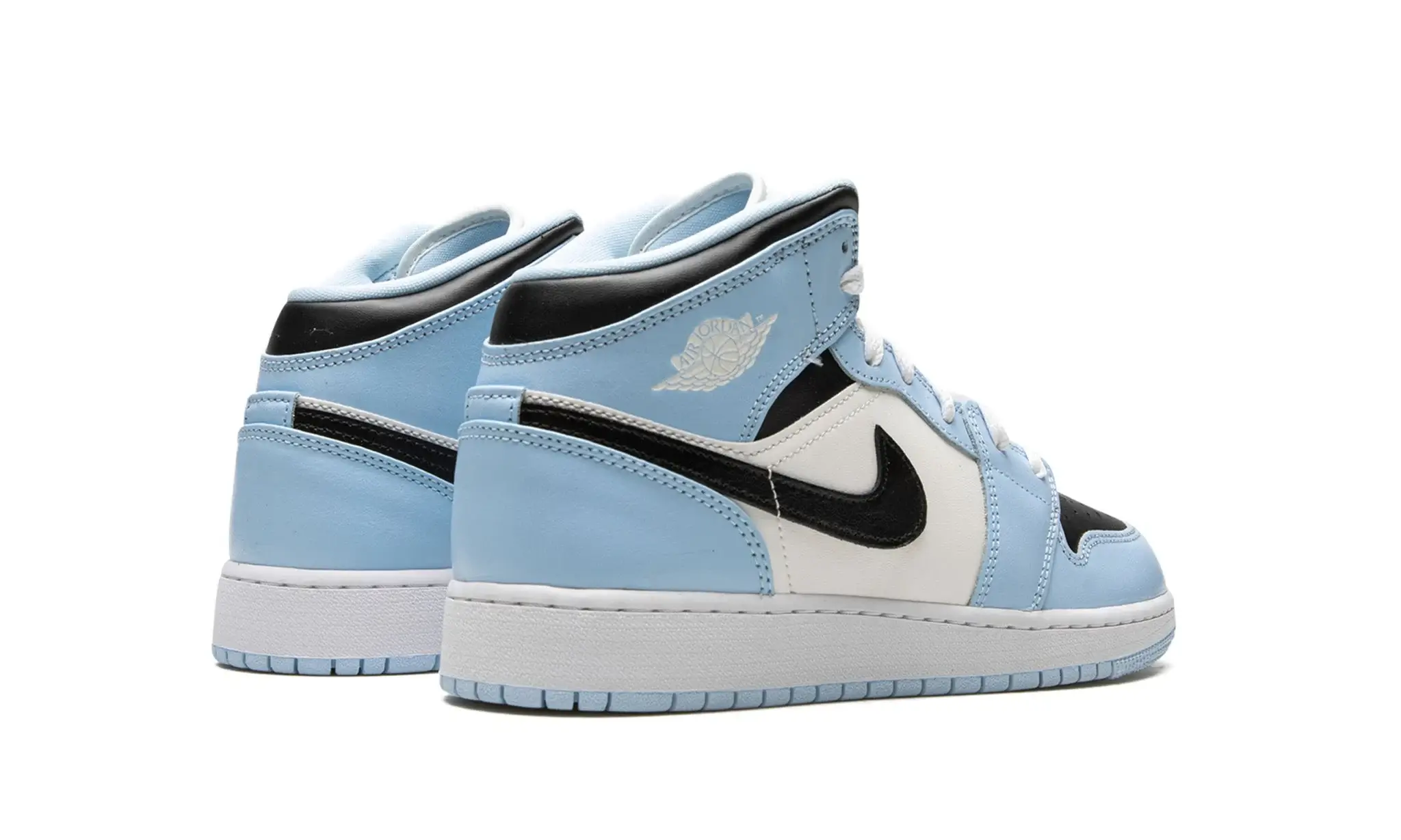 Tênis Air Jordan 1 Mid Feminino "Ice Blue" Azul / Branco - 555112-401 - Image 3