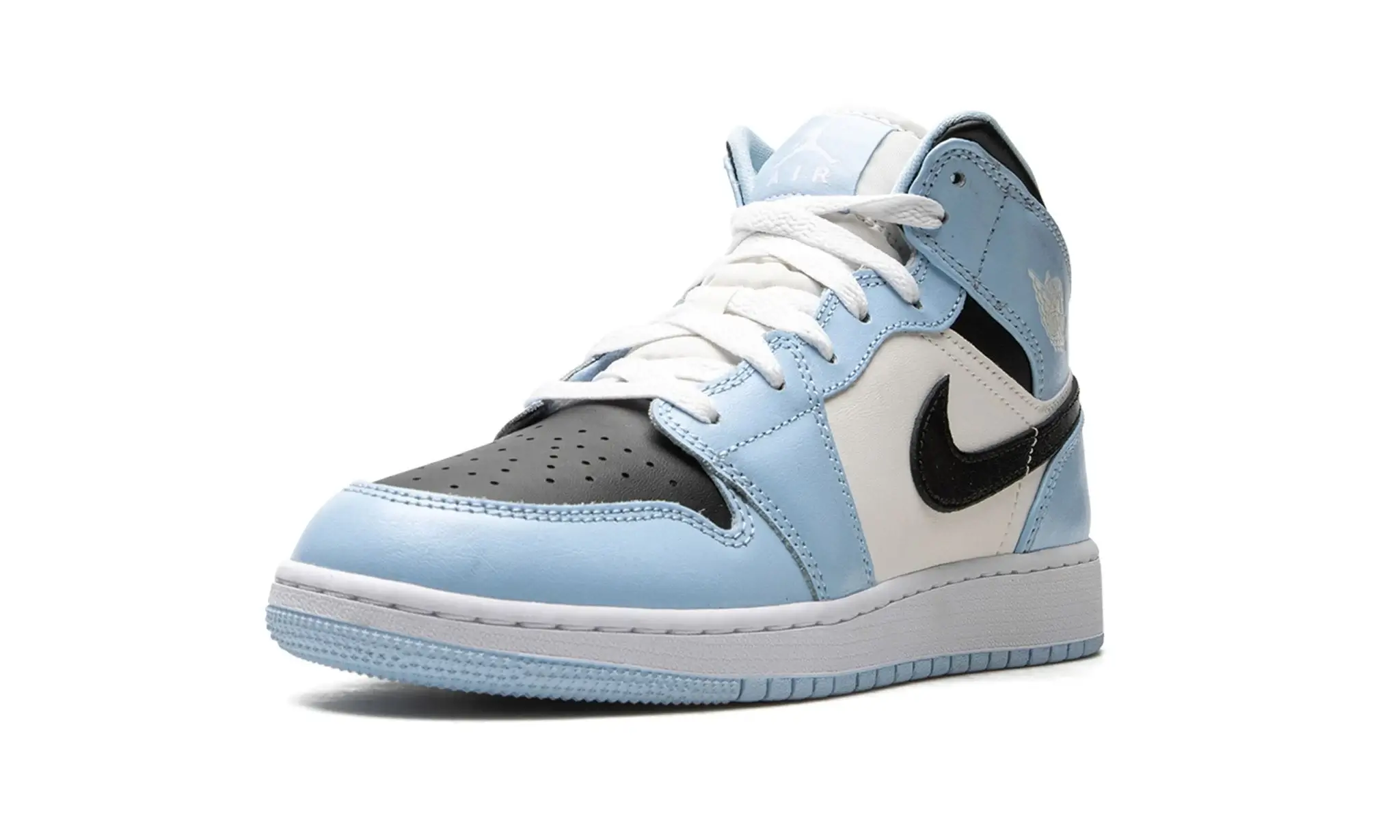 Tênis Air Jordan 1 Mid Feminino "Ice Blue" Azul / Branco - 555112-401 - Image 4