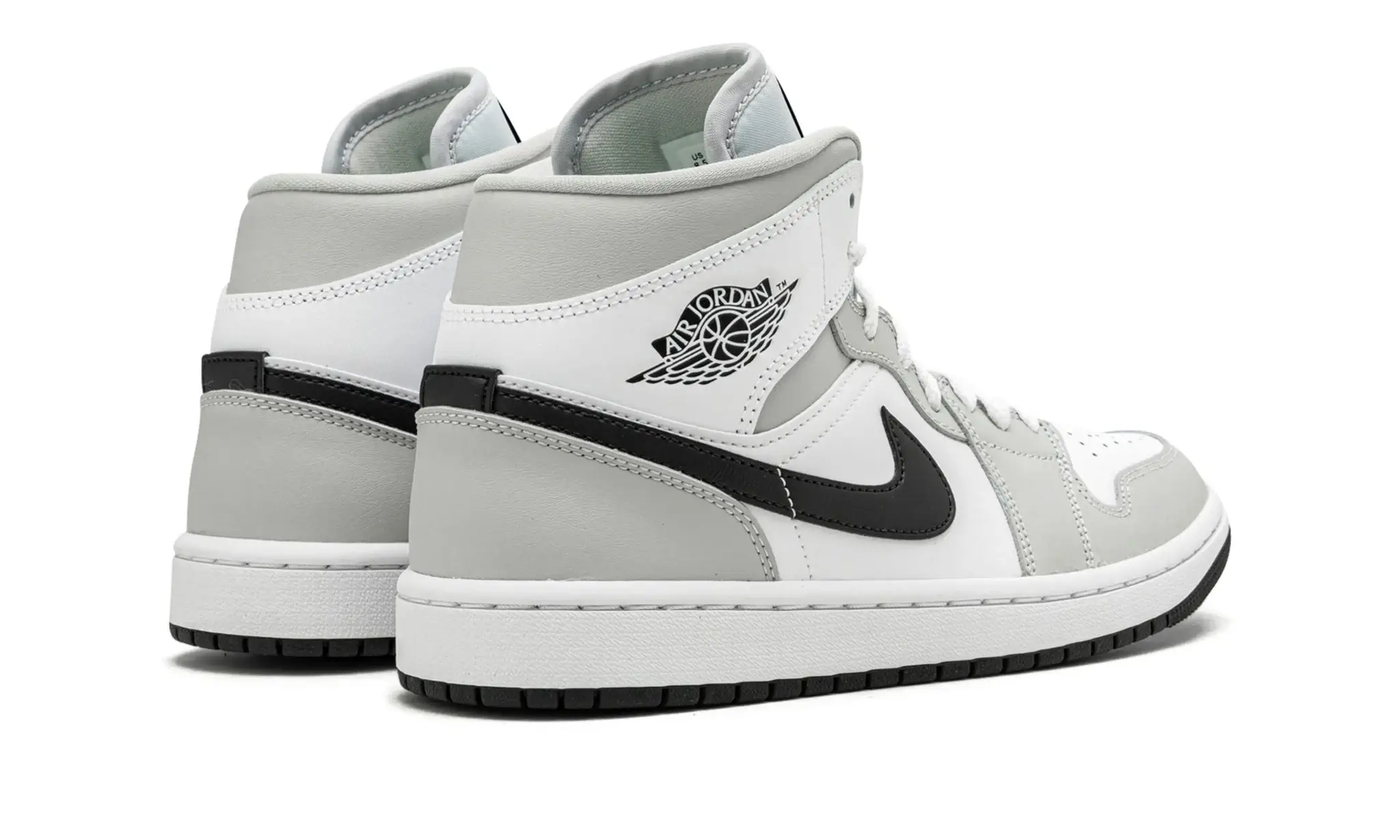 Tênis Air Jordan 1 Mid Feminino "Light Smoke Grey" Cinza - 554725-092 - Image 3