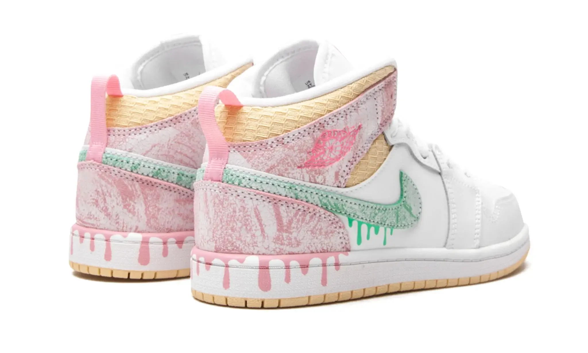 Tênis Air Jordan 1 Mid Feminino "Paint Drip" - DD1666-100 - Image 3