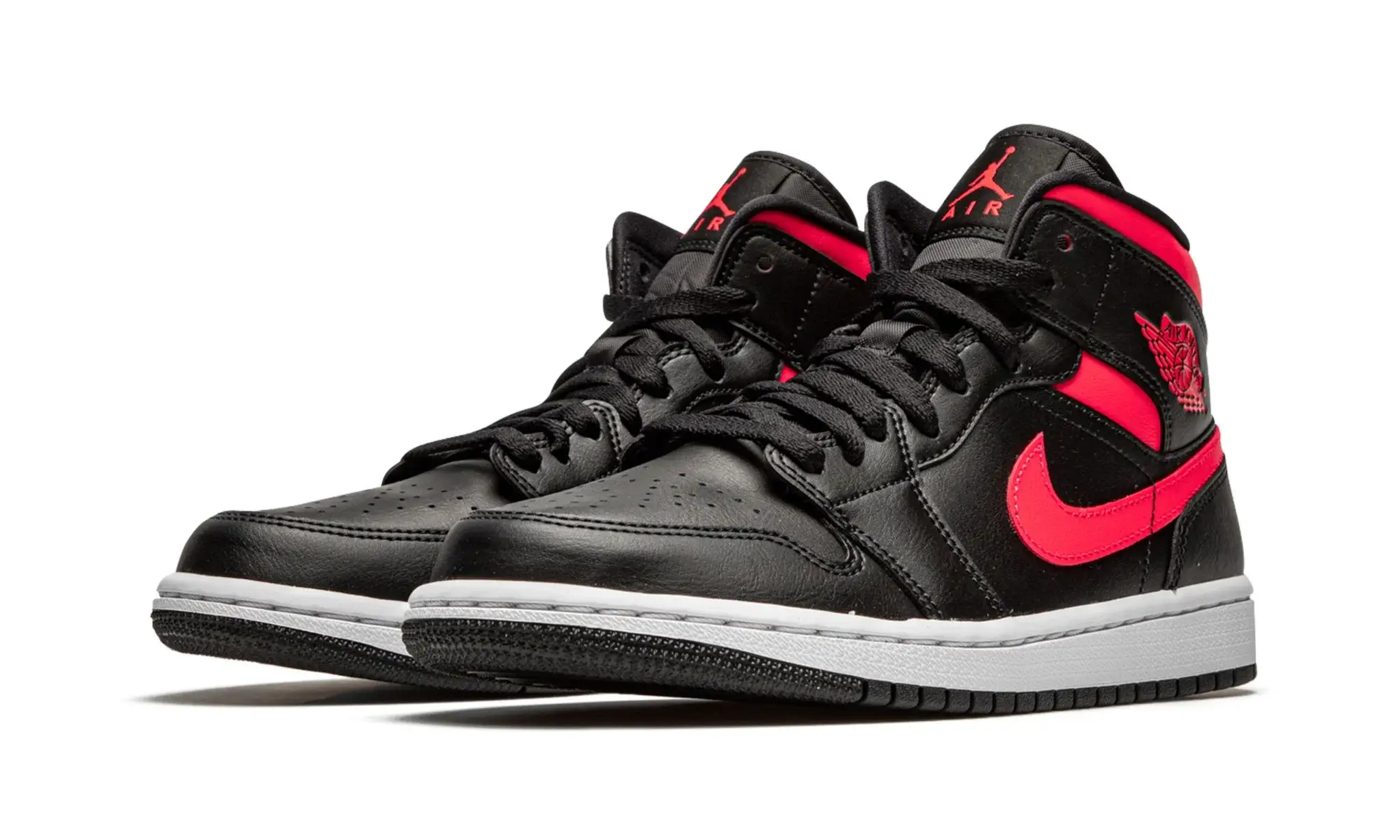 Tênis Air Jordan 1 Mid Feminino "Siren Red" Preto / Rosa - BQ6472-004 - Image 2