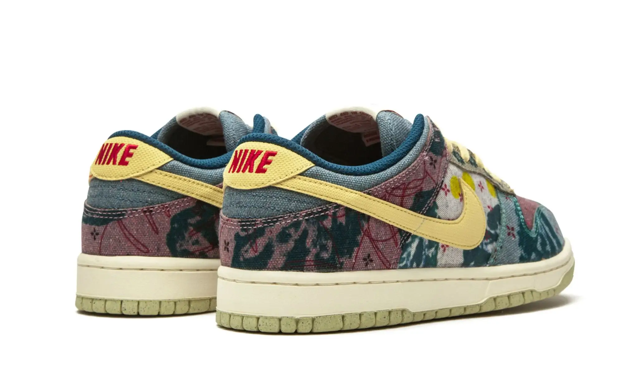 Tênis Nike Dunk Low "Community Garden" Verde / Bordô - CZ9747-900 - Image 3