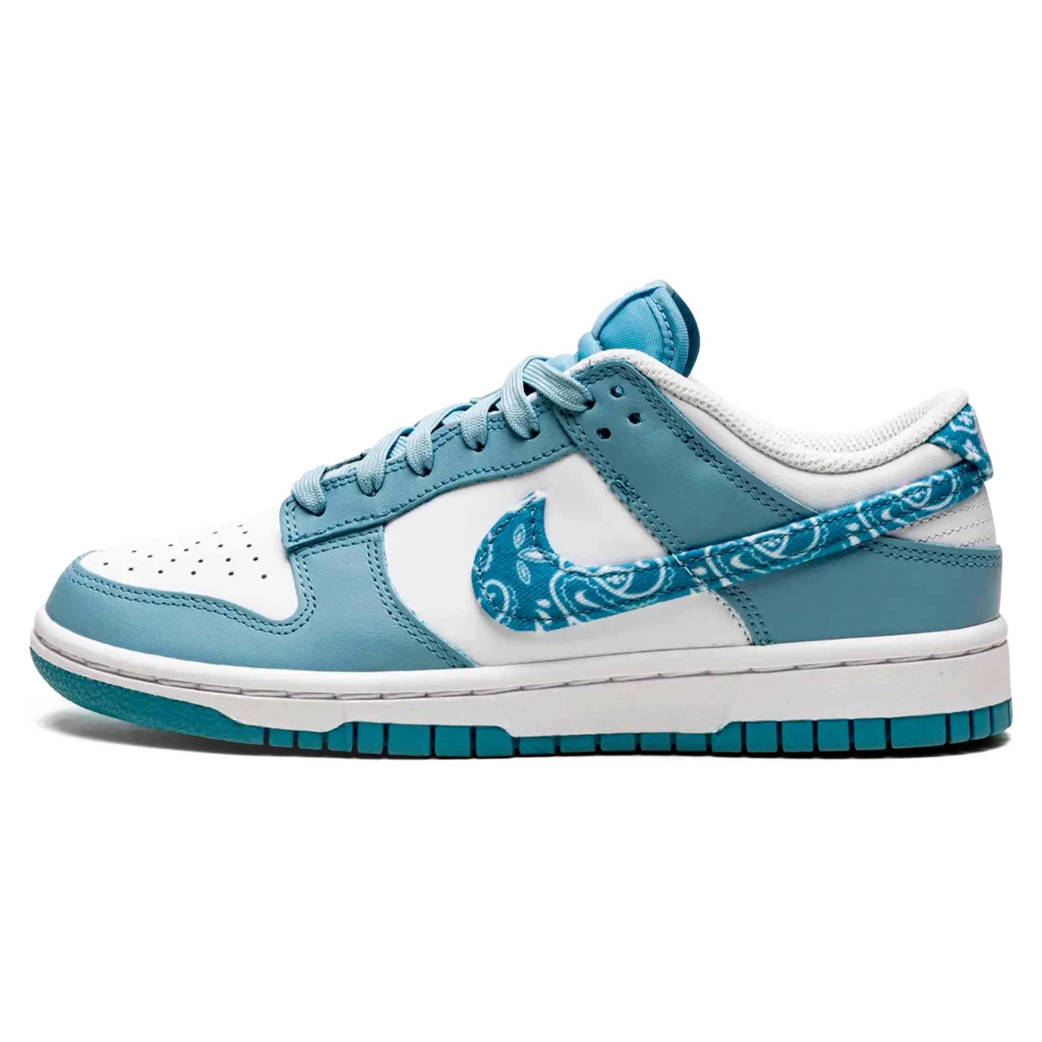 Tênis Nike Dunk Low Feminino "Blue Paisley" Azul / Branco - DH4401-101
