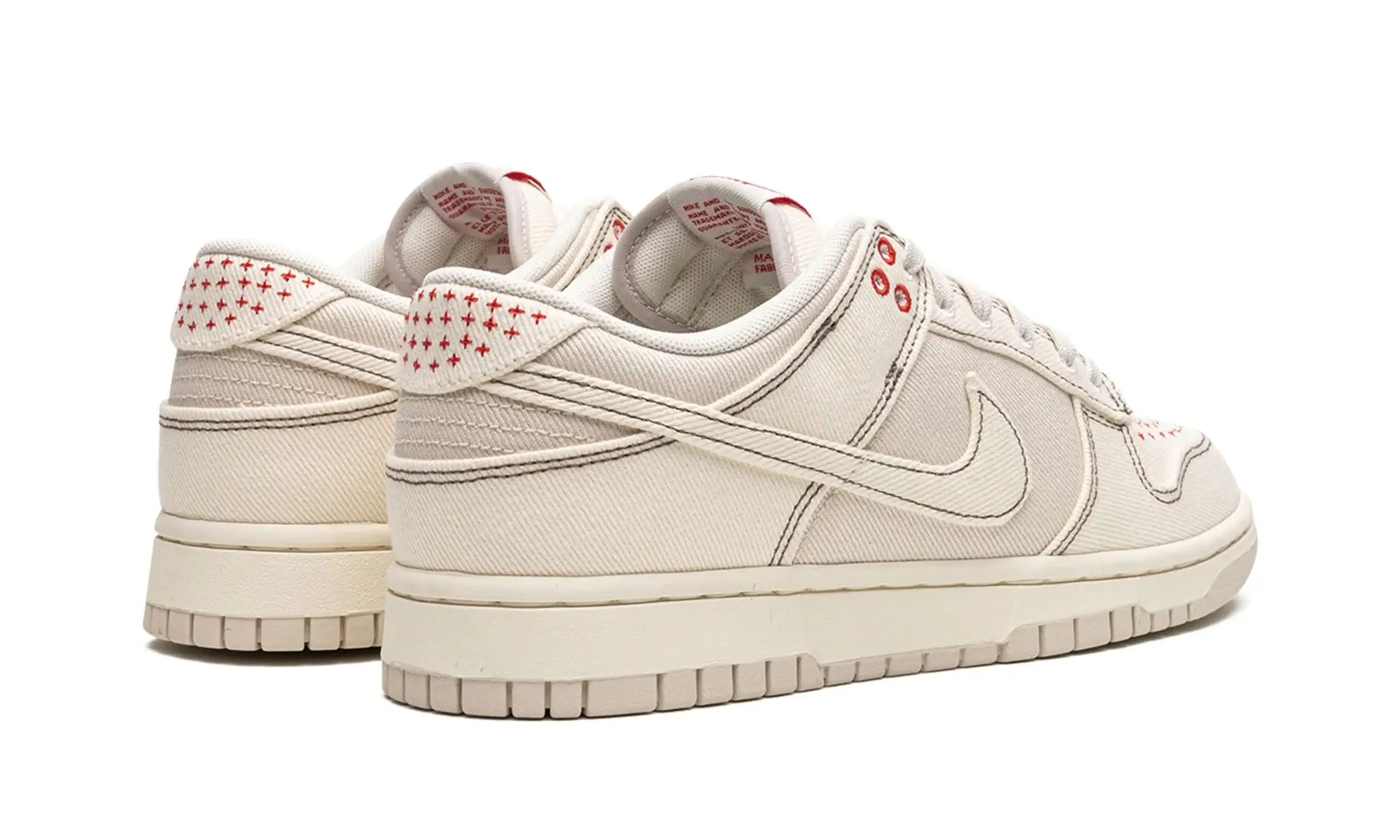 Tênis Nike Dunk Low "Light Orewood Brown Sashiko" Branco - DV0834-100 - Image 3