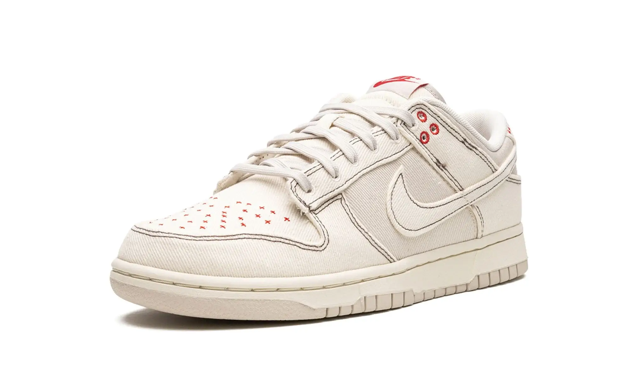Tênis Nike Dunk Low "Light Orewood Brown Sashiko" Branco - DV0834-100 - Image 4