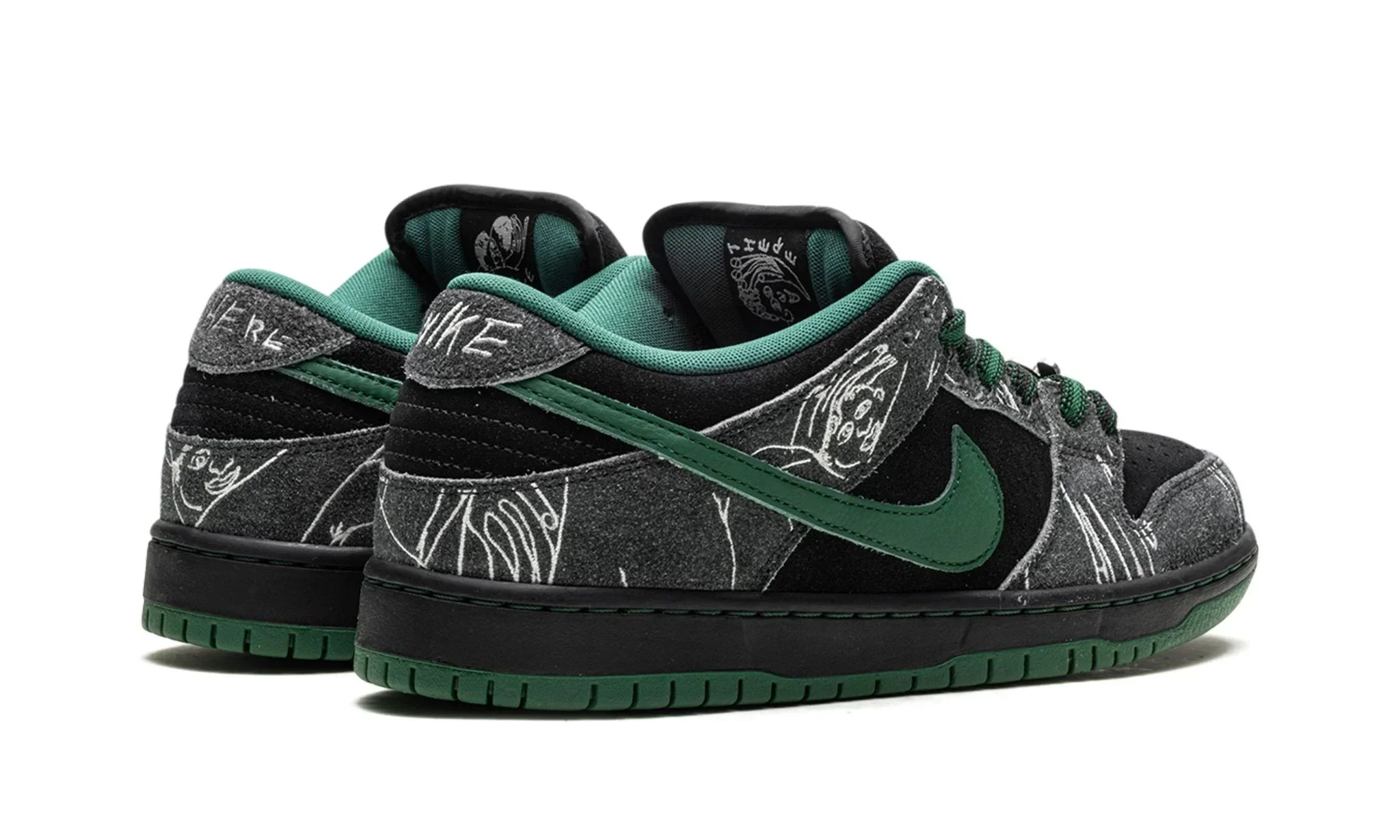 Tênis Nike Dunk Low SB "There Skateboards" Preto / Verde - HF7743-001 - Image 3