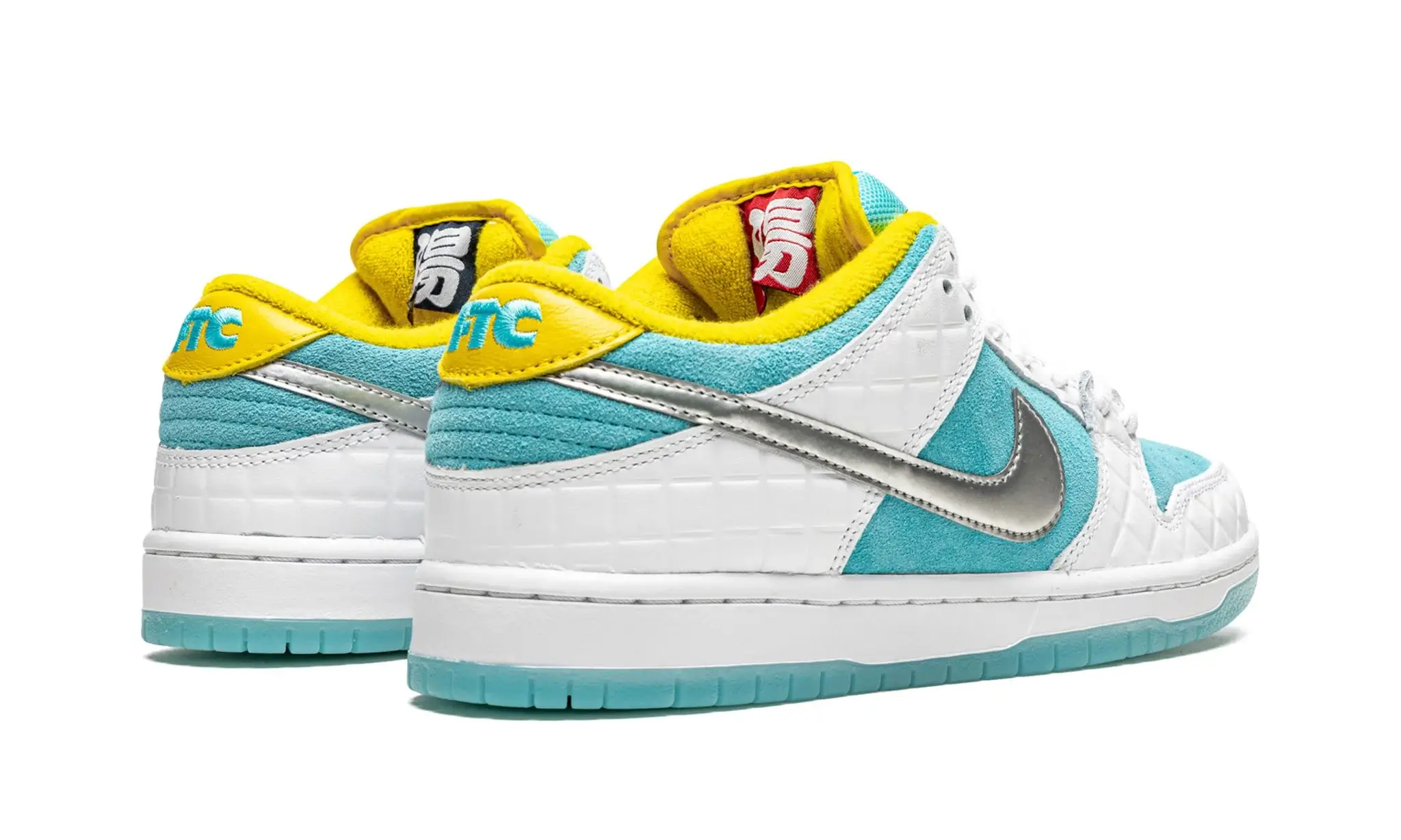 Tênis Nike Dunk Low SB x FTC "Lagoon Pulse" Branco / Azul - DH7687-400 - Image 3
