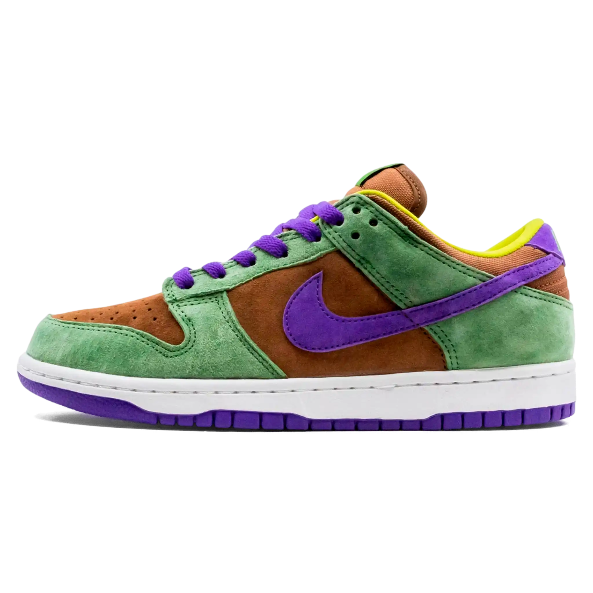 Tênis Nike Dunk Low "Veneer" Verde / Roxo - DA1469-200
