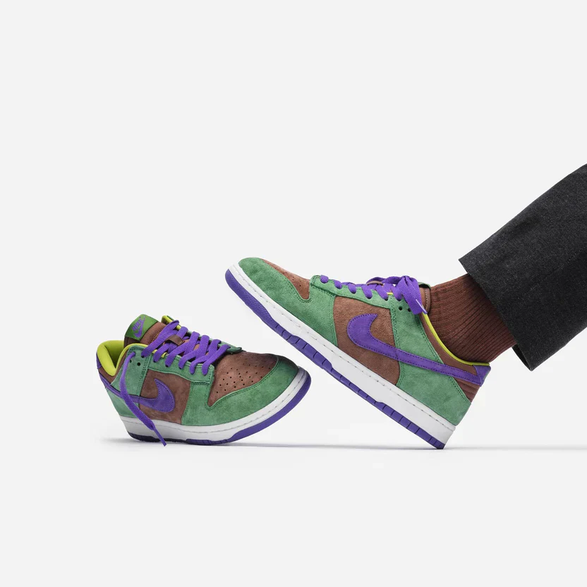 Tênis Nike Dunk Low "Veneer" Verde / Roxo - DA1469-200 - Image 6